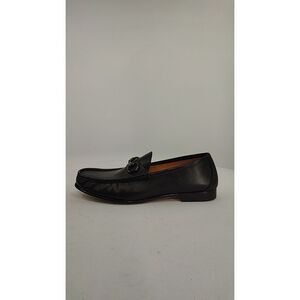 Quince Men Calfskin Leather Horsebit Loafer Black Shoes 10.5